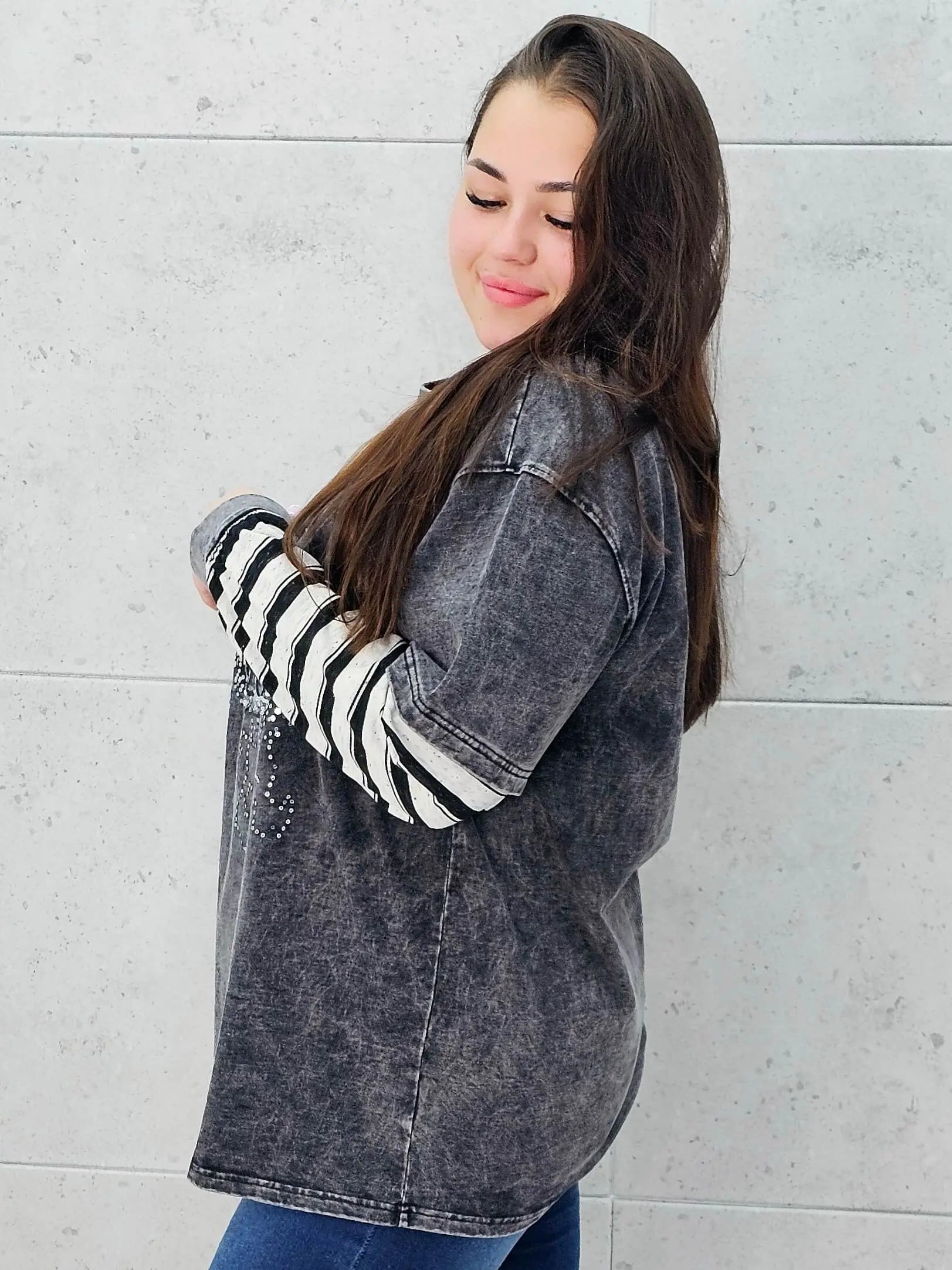 Bluza plus size w casualowym stylu – modna odzież XXL dla kobiet Stylowa XL