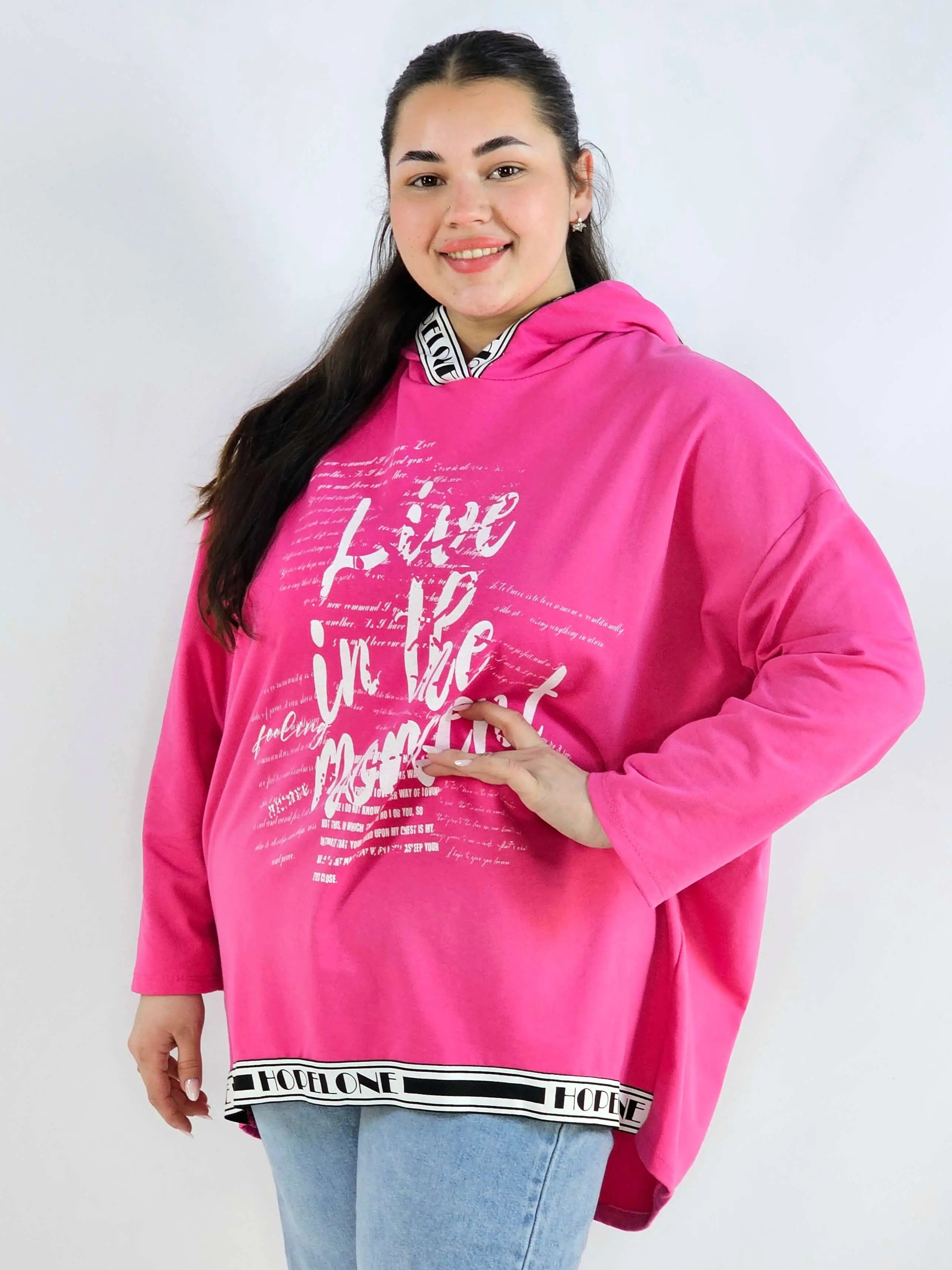 Bluza plus size z kapturem bawełniana – damska bluza XXL Stylowa XL