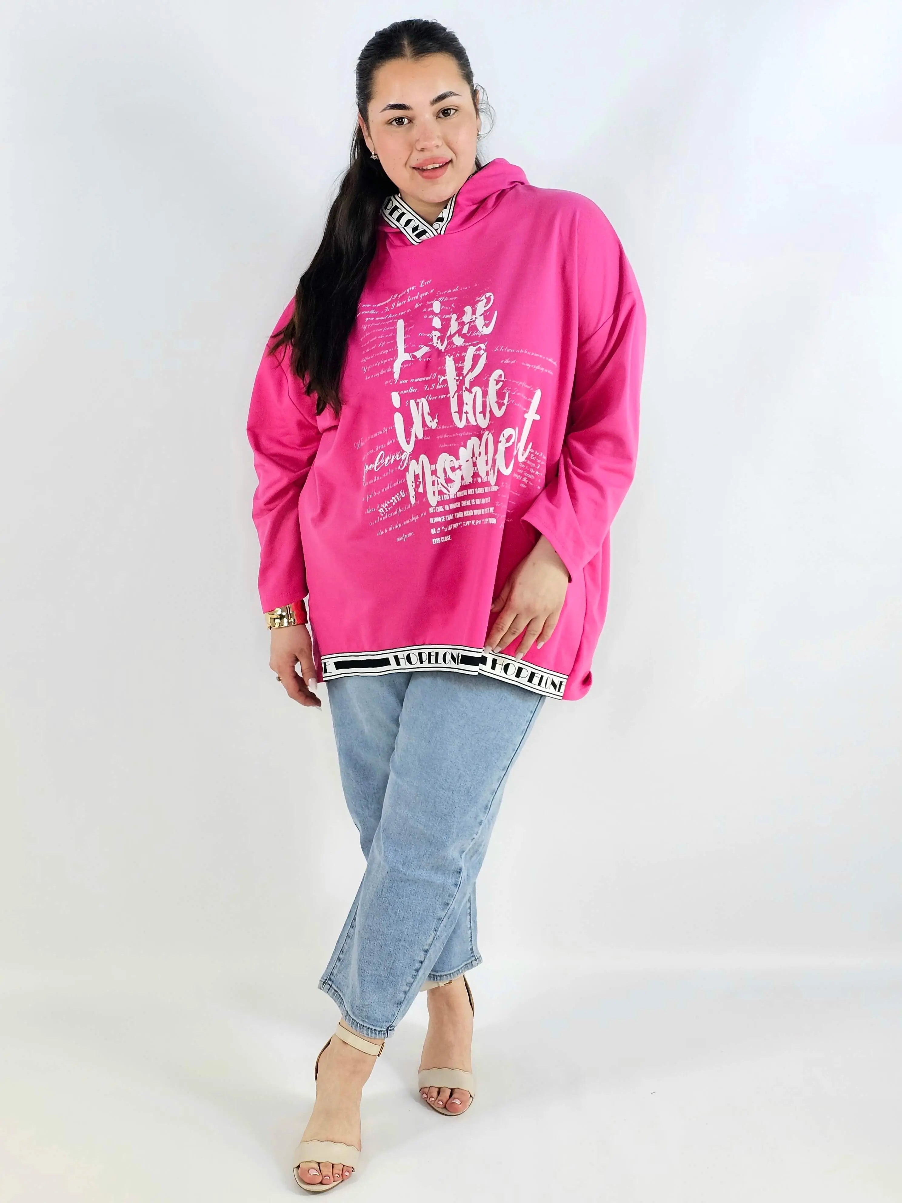 Bluza plus size z kapturem bawełniana – damska bluza XXL Stylowa XL