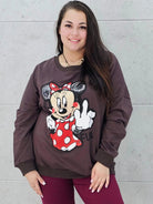 Bluza plus size z nadrukiem Minnie – modna i wygodna bluza XXL Stylowa XL