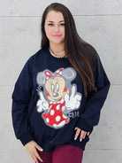 Bluza plus size z nadrukiem Minnie – modna i wygodna bluza XXL Stylowa XL