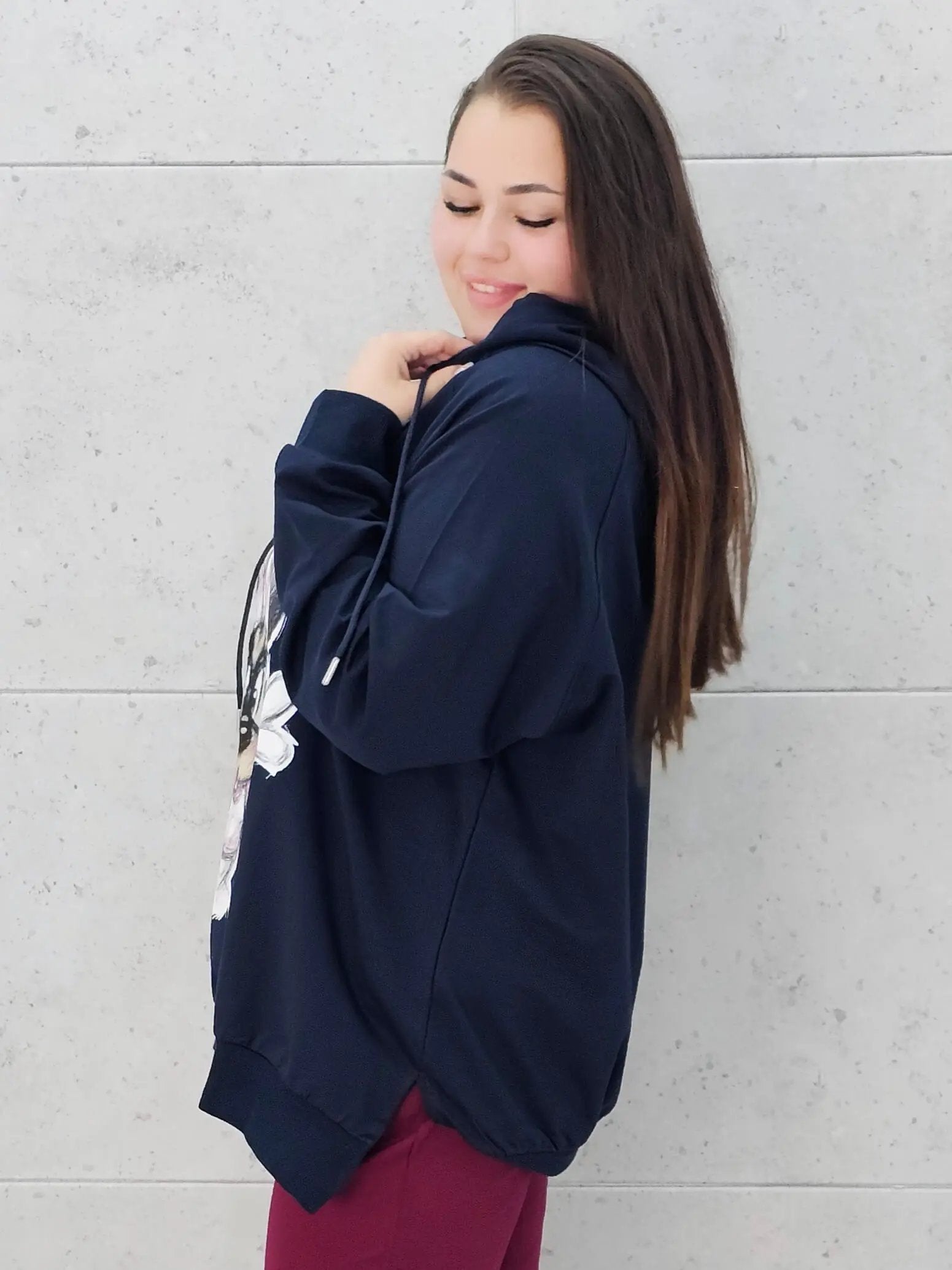 Bluza plus size z nadrukiem Minnie – modny oversize Stylowa XL