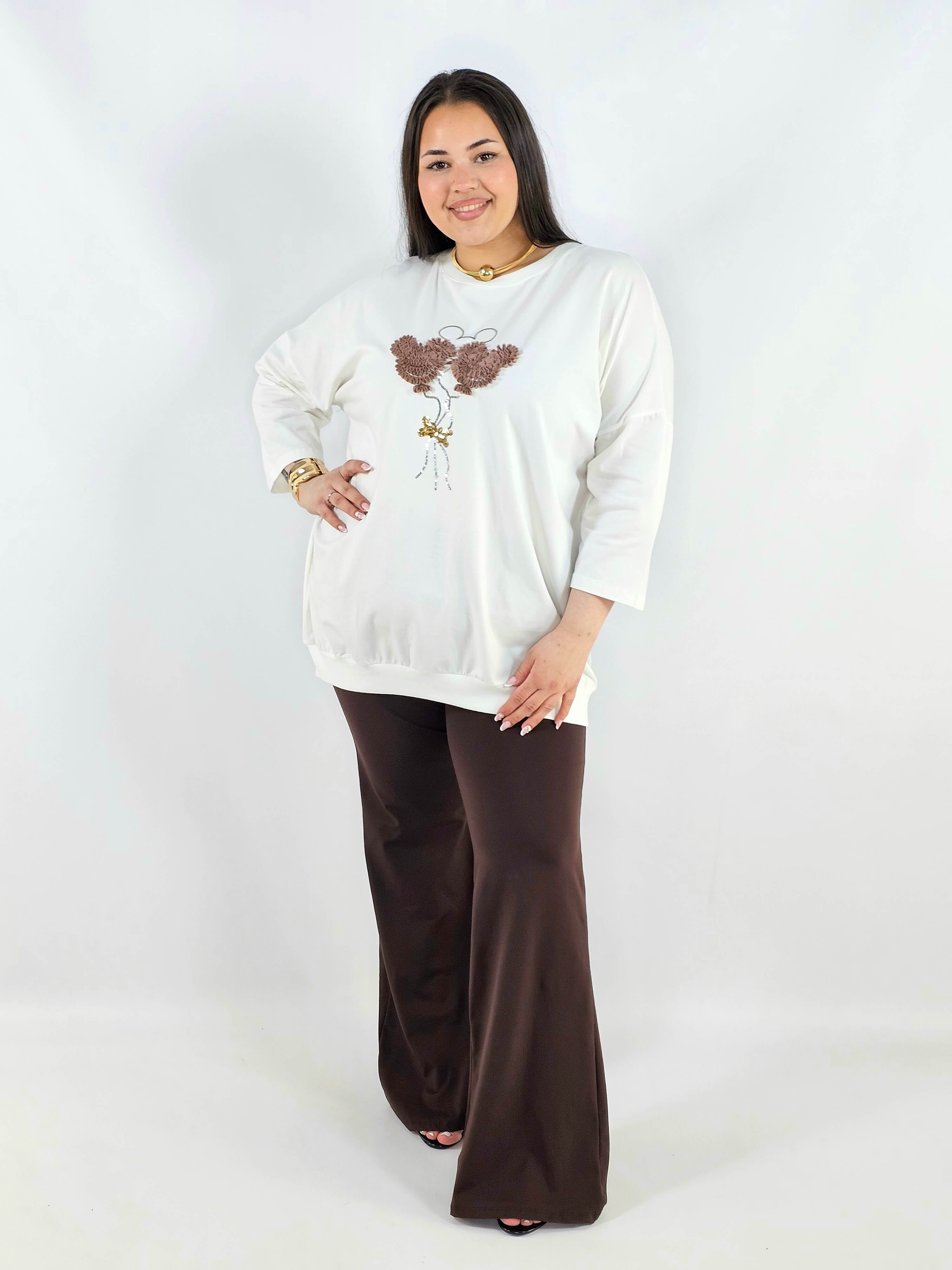 Bluza plus size z ozdobną aplikacją XXL – styl i wygoda Stylowa XL