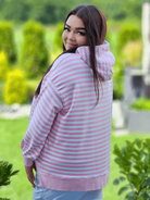 Bluza w paski z kapturem Stylowa XL