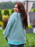 Bluza w paski z kapturem Stylowa XL