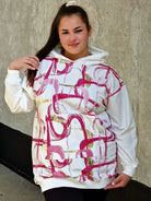 Bluza z abstrakcyjnym printem Stylowa XL