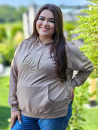 Bluza z haftowanym monogramem Stylowa XL