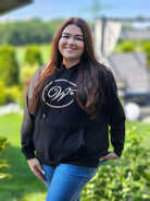 Bluza z haftowanym monogramem Stylowa XL