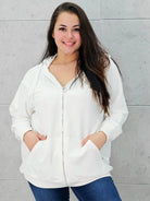 Bluza z kapturem i zamkiem Stylowa XL