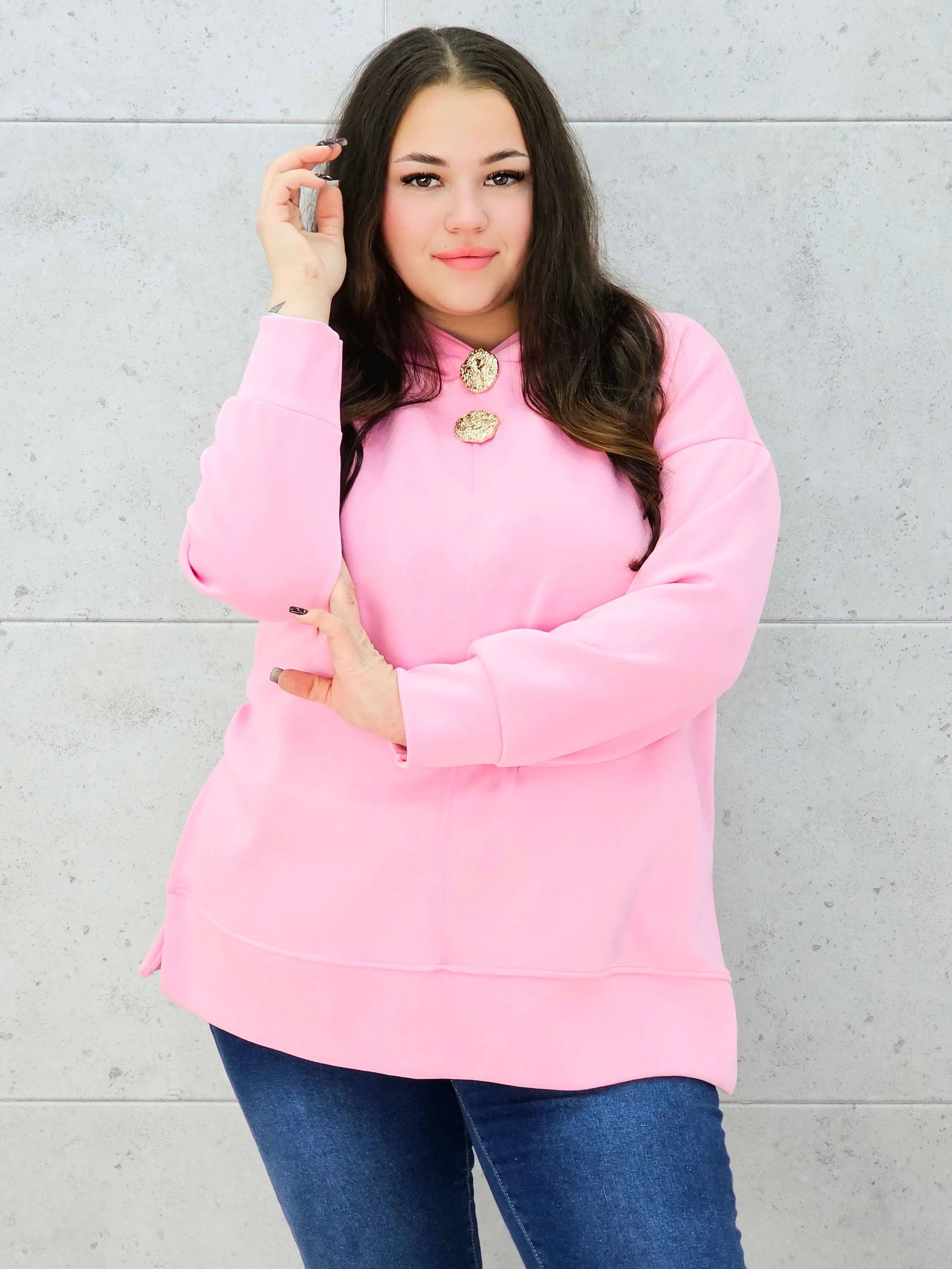 Bluza z kapturem o maślanej miękkości Stylowa XL