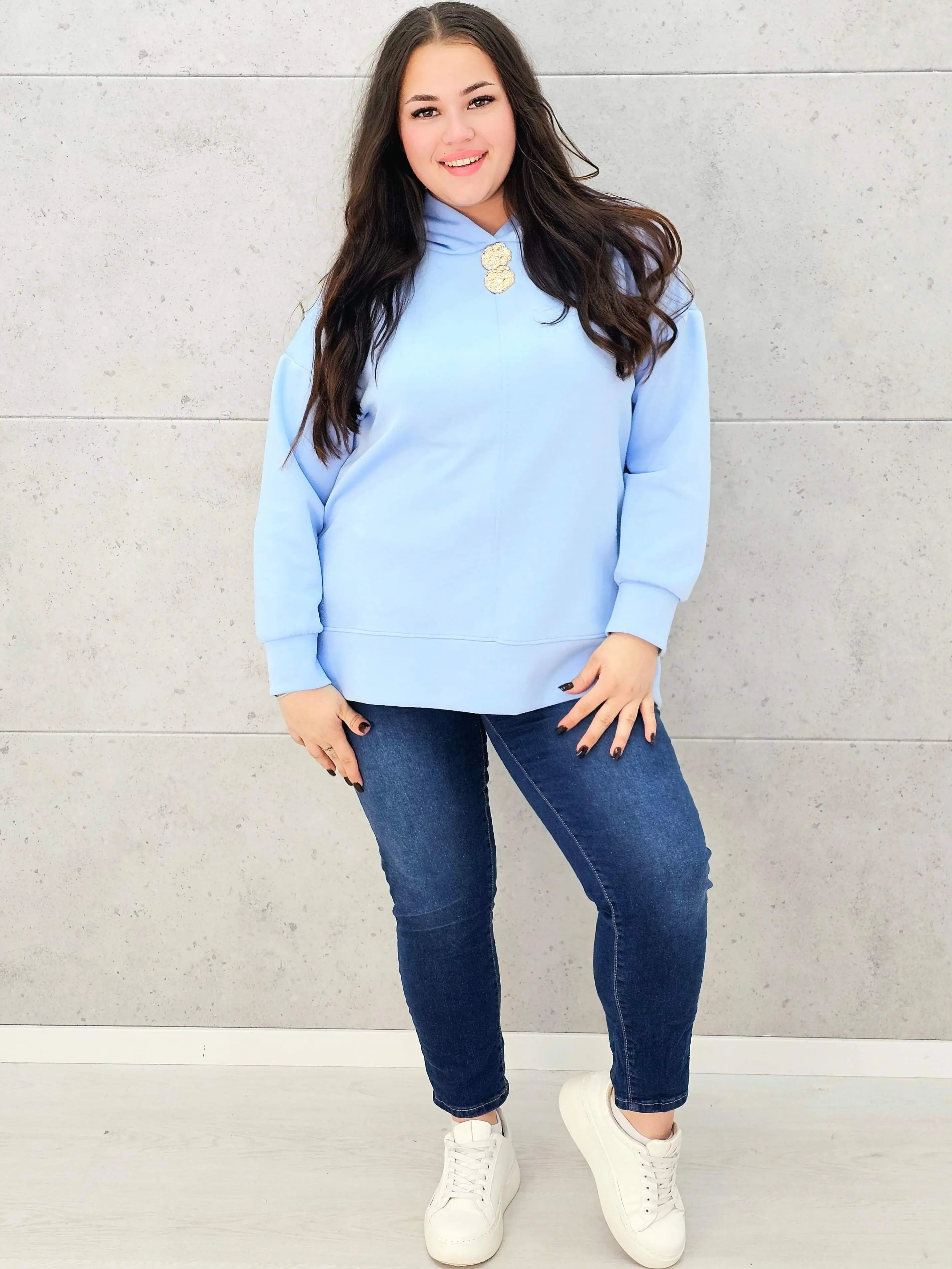 Bluza z kapturem o maślanej miękkości Stylowa XL