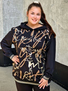 Bluza z kapturem z nadrukiem Stylowa XL