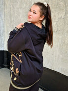 Bluza z kapturem z nadrukiem Stylowa XL