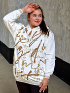 Bluza z kapturem z nadrukiem Stylowa XL