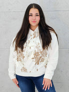 Bluza z kwiatowym nadrukiem Stylowa XL