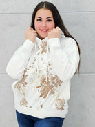 Bluza z kwiatowym nadrukiem Stylowa XL