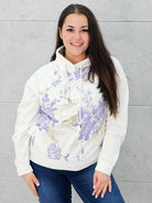 Bluza z kwiatowym nadrukiem Stylowa XL