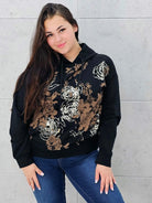 Bluza z kwiatowym nadrukiem Stylowa XL