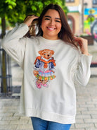 Bluza z nadrukiem misia Stylowa XL