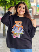 Bluza z nadrukiem misia Stylowa XL