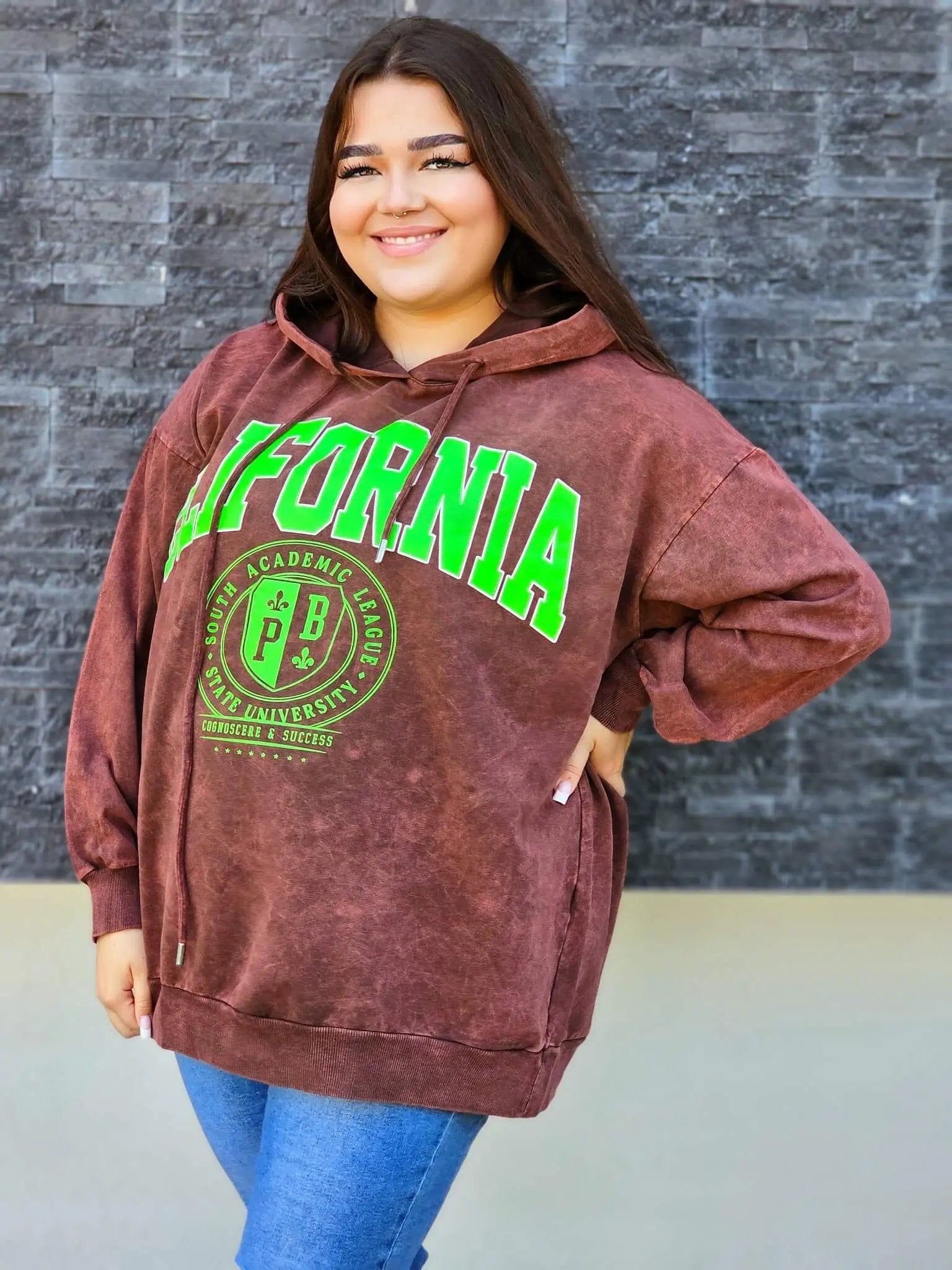 Bluza z napisem CALIFORNIA Stylowa XL