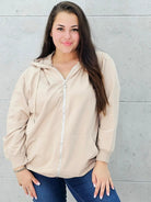 Bluza z zamkiem i kapturem Stylowa XL