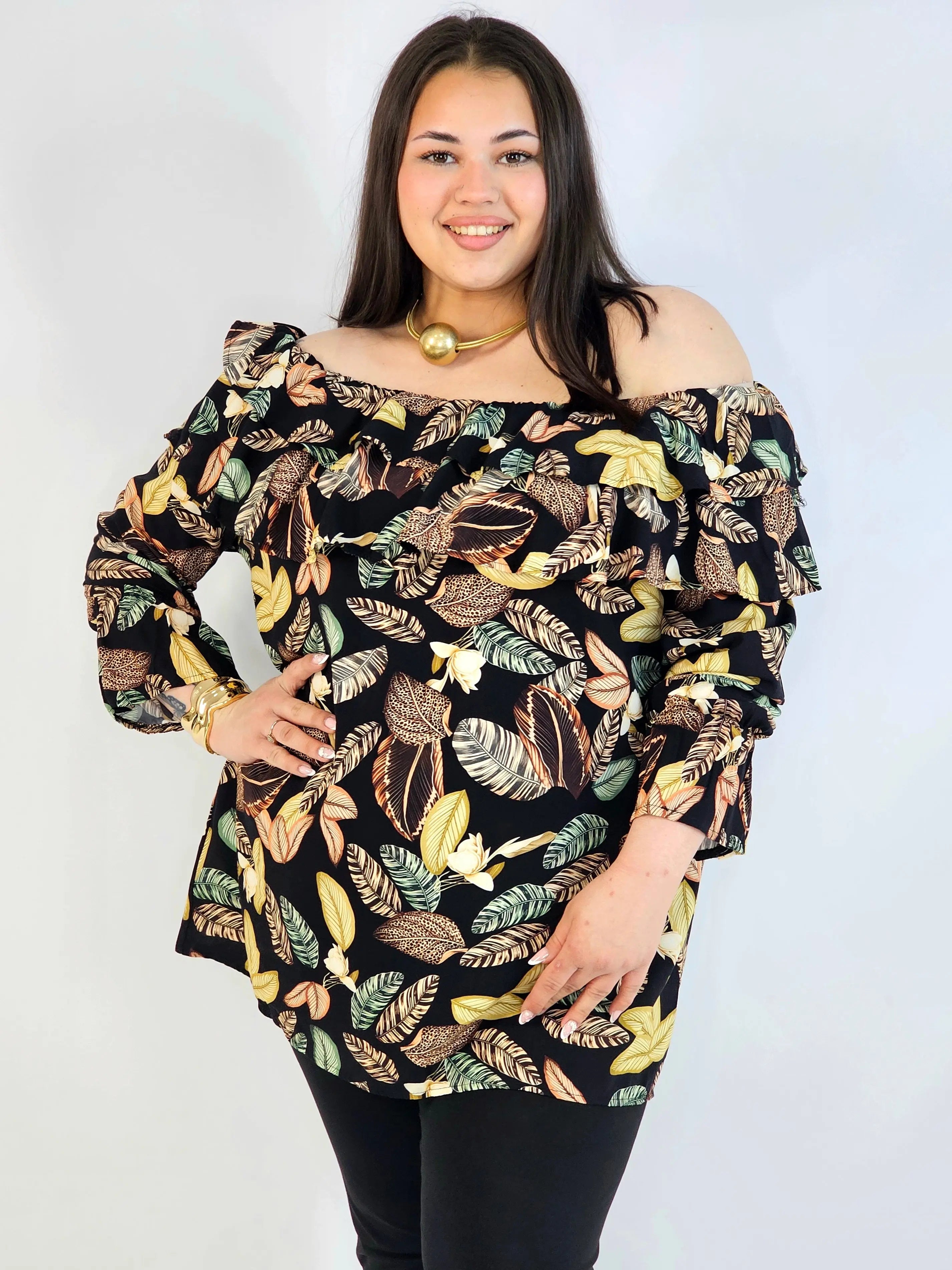 Bluzka Hiszpanka Plus Size StylowaXL – Egzotyczna Elegancja i Letni Styl Stylowa XL