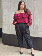 Bluzka Hiszpanka z Falbanami - Kobiecość i Elegancja Stylowa XL