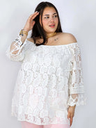 Bluzka Plus Size Koronkowa Hiszpanka Elegancka XXL Stylowa XL