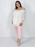 Bluzka Plus Size Koronkowa Hiszpanka Elegancka XXL Stylowa XL