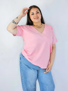 Bluzka Plus Size Z Dekoltem V I Ozdobnymi Detalami Na Ramionach Stylowa XL