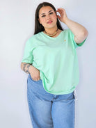 Bluzka Plus Size Z Dekoltem V I Subtelną Ozdobą Stylowa XL
