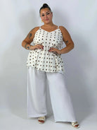 Bluzka Plus Size bez rękawów – lekka bluzka damska XXL Stylowa XL