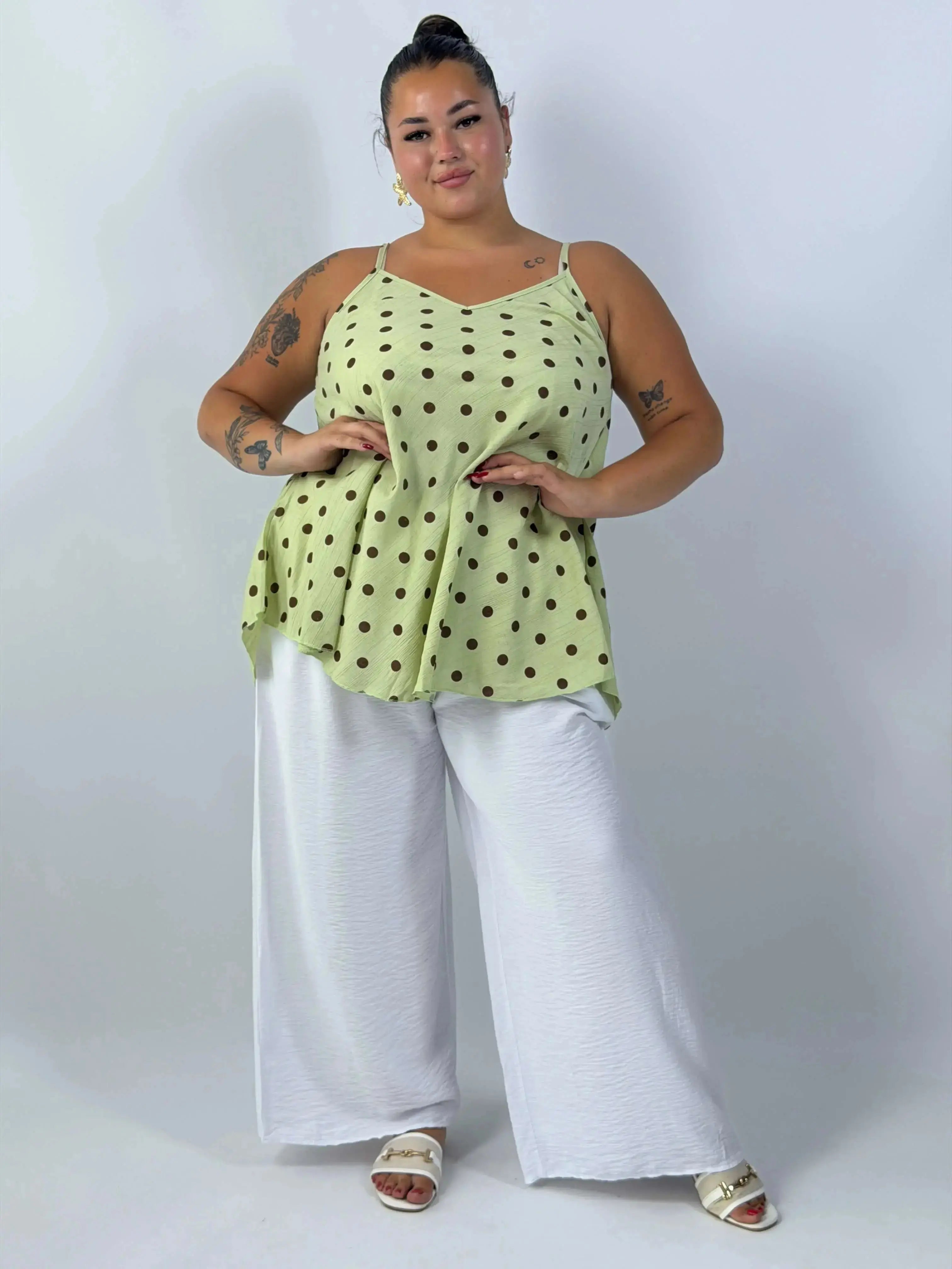 Bluzka Plus Size bez rękawów – lekka bluzka damska XXL Stylowa XL