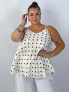 Bluzka Plus Size bez rękawów – lekka bluzka damska XXL Stylowa XL