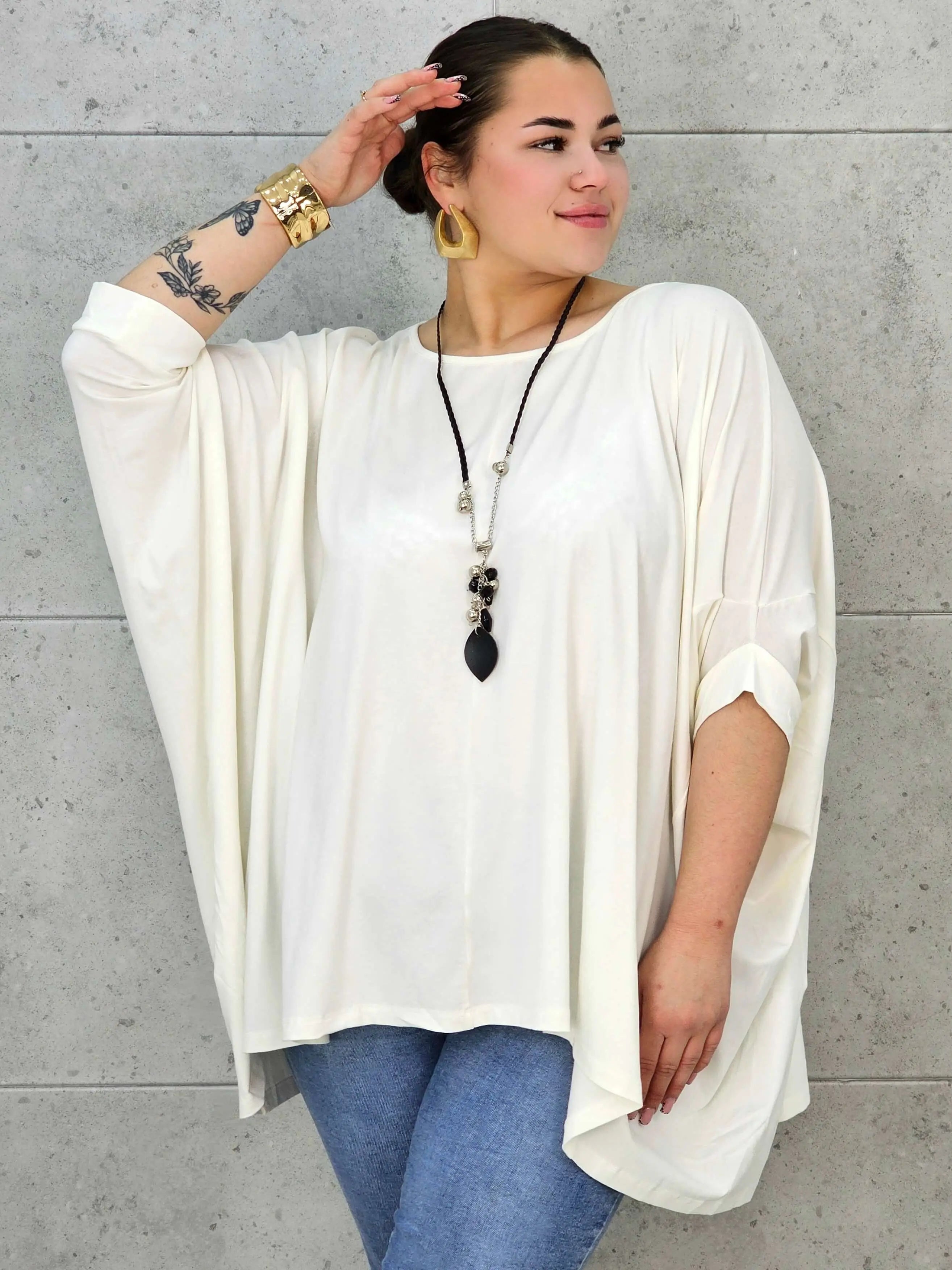 Bluzka Plus Size o Szerszym Kroju – Wygodna, Luźna, Przewiewna, Idealna do Codziennych Stylizacji XXL Stylowa XL