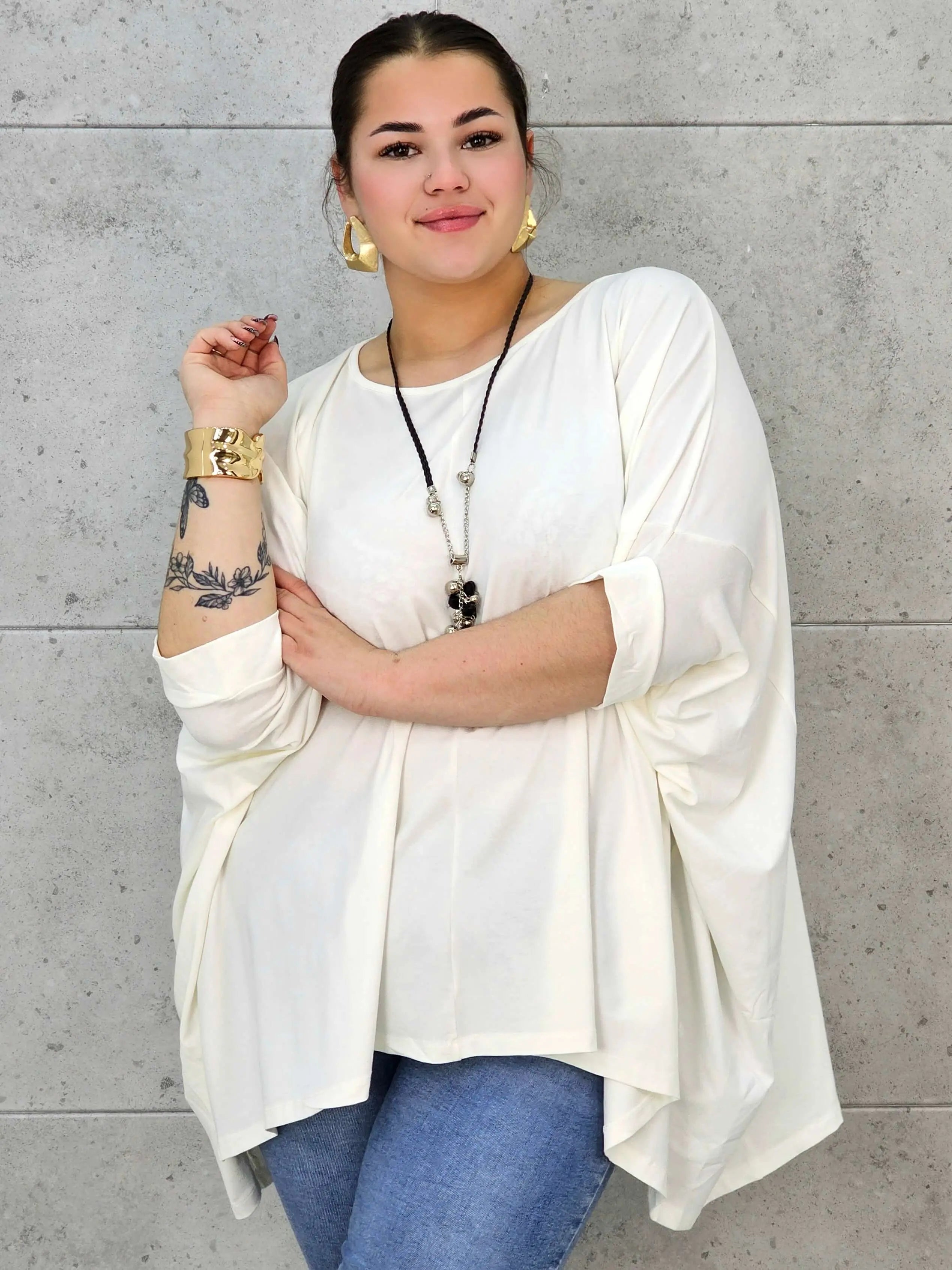 Bluzka Plus Size o Szerszym Kroju – Wygodna, Luźna, Przewiewna, Idealna do Codziennych Stylizacji XXL Stylowa XL