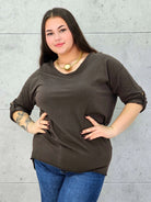 Bluzka Plus Size z Wiązaniem StylowaXL – Wygoda i Subtelna Elegancja dla Kobiet XXL - Stylowa XL