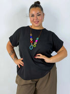 Bluzka Plus Size z naszyjnikiem – elegancka bluzka damska XXL Stylowa XL