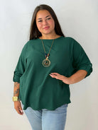 Bluzka Plus Size z ozdobnym naszyjnikiem Stylowa XL