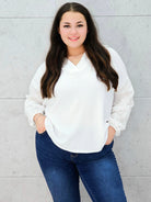 Bluzka biała przodem 