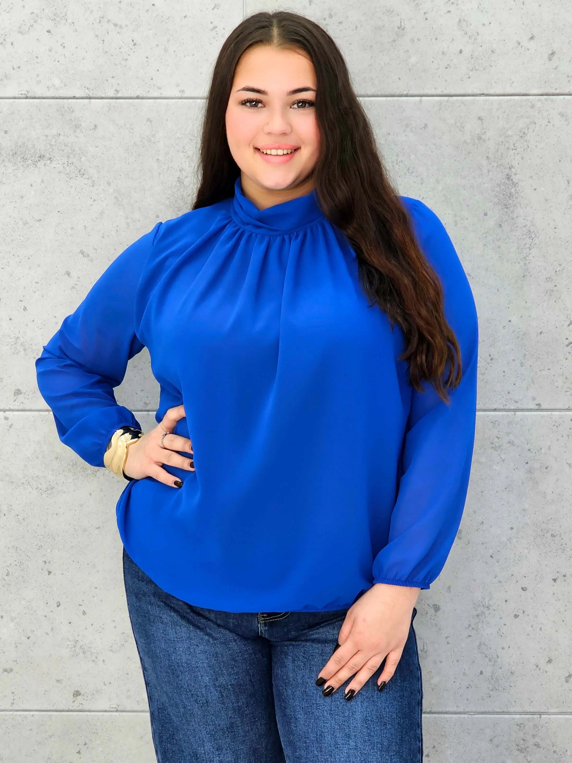 Bluzka elegancka plus size StylowaXL – klasyka, która zawsze robi wrażenie - Stylowa XL