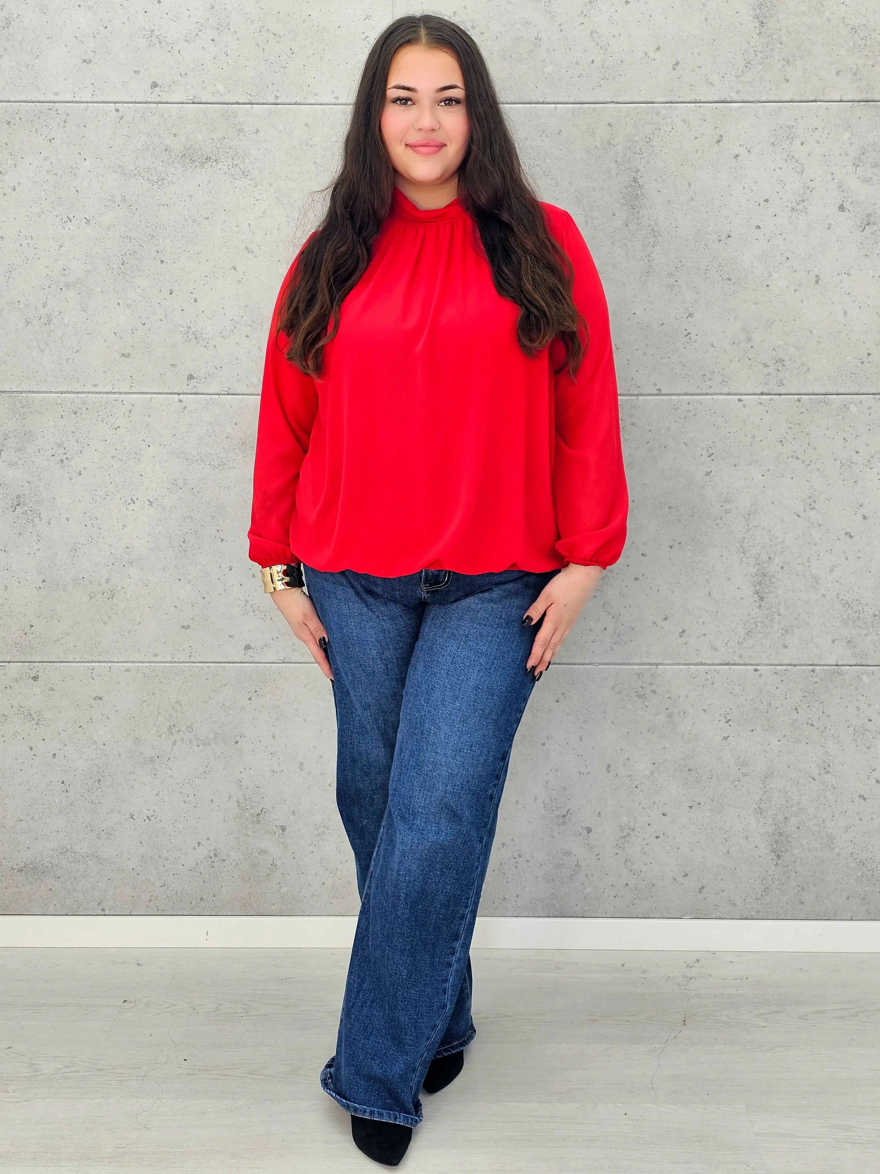 Bluzka elegancka plus size StylowaXL – klasyka, która zawsze robi wrażenie - Stylowa XL