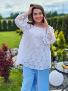 Bluzka hiszpanka koronkowa Stylowa XL