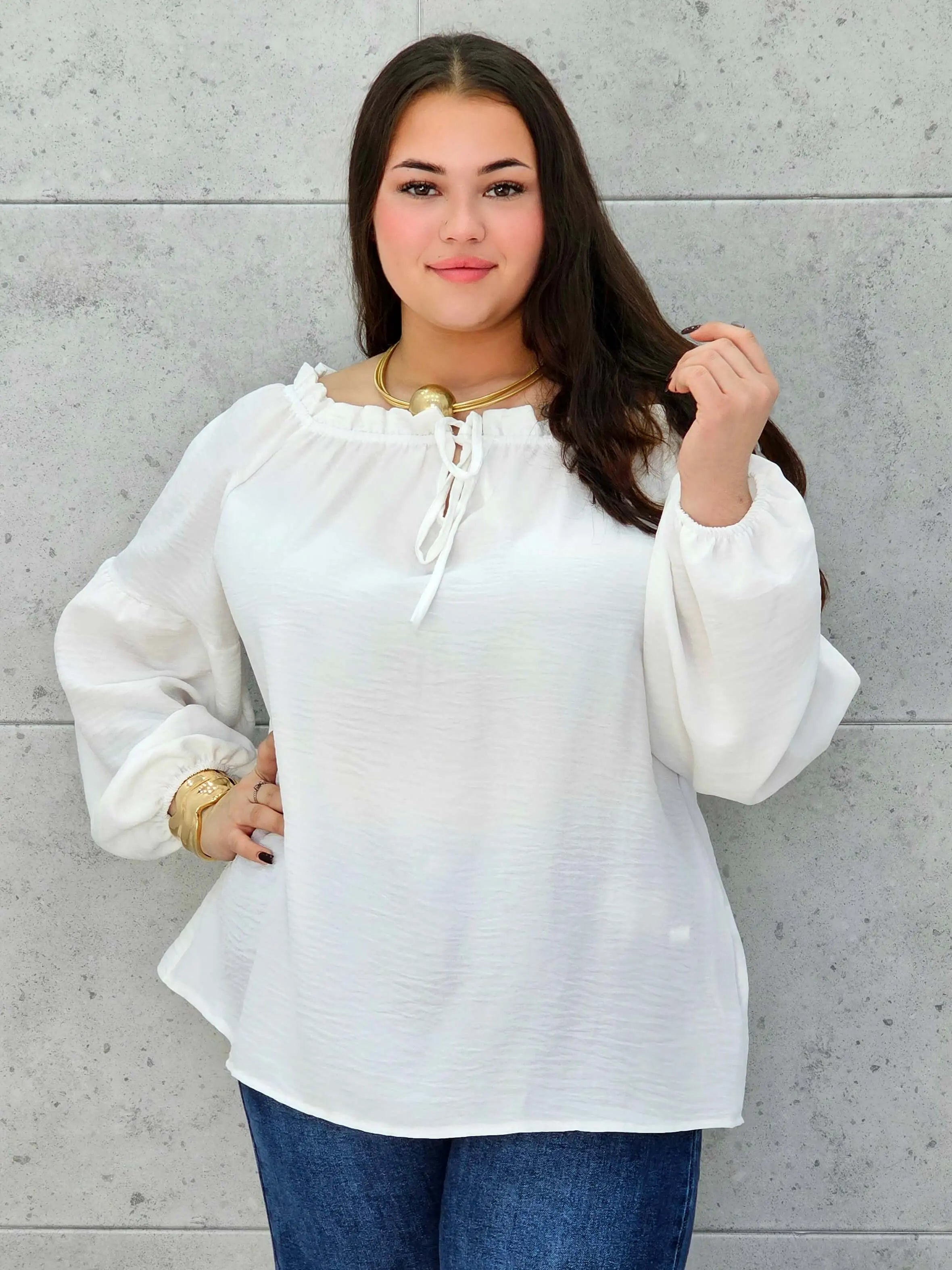 Bluzka hiszpanka plus size StylowaXL – kobiecy fason w wielu kolorach - Stylowa XL