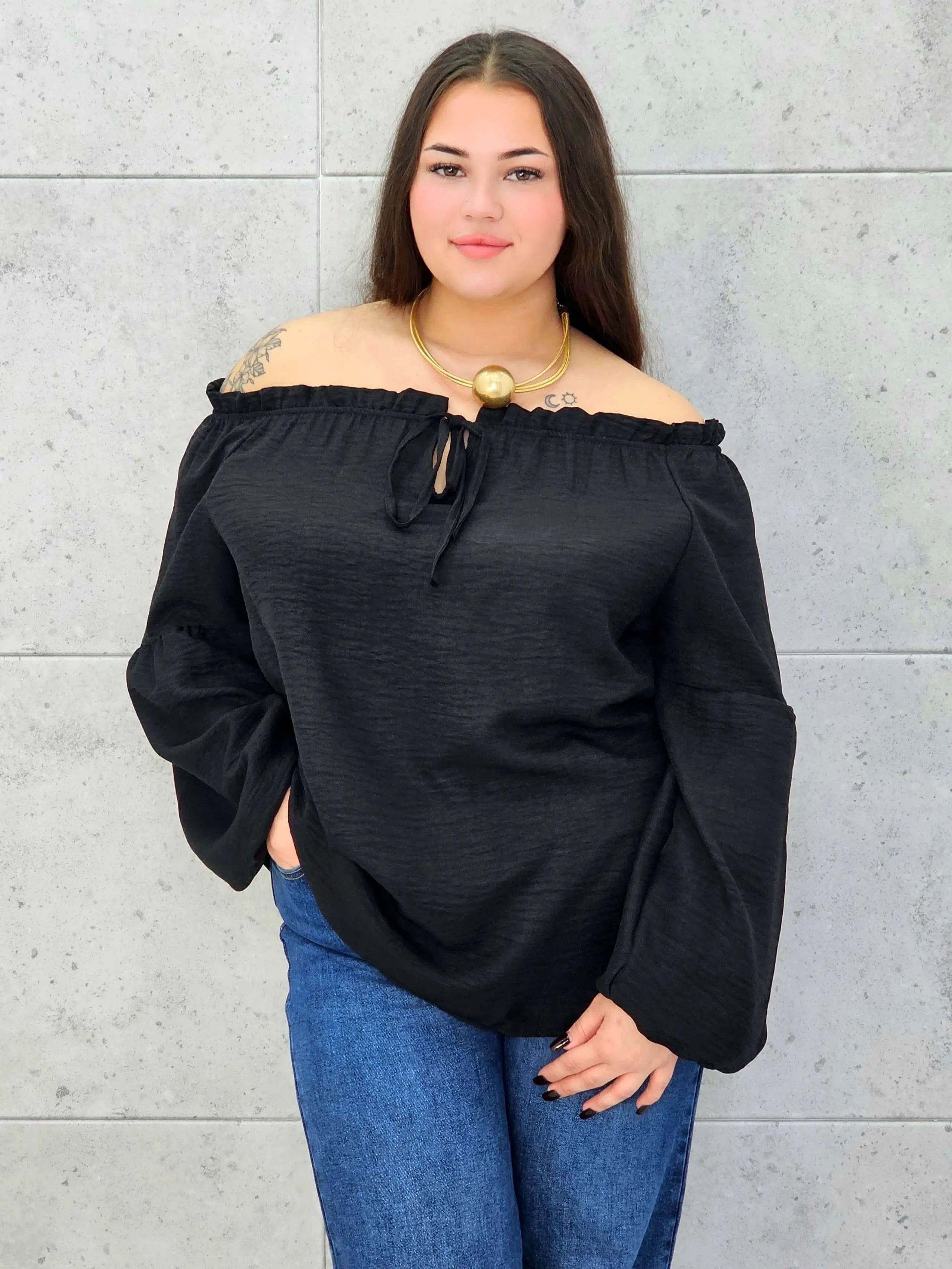 Bluzka hiszpanka plus size StylowaXL – kobiecy fason w wielu kolorach - Stylowa XL