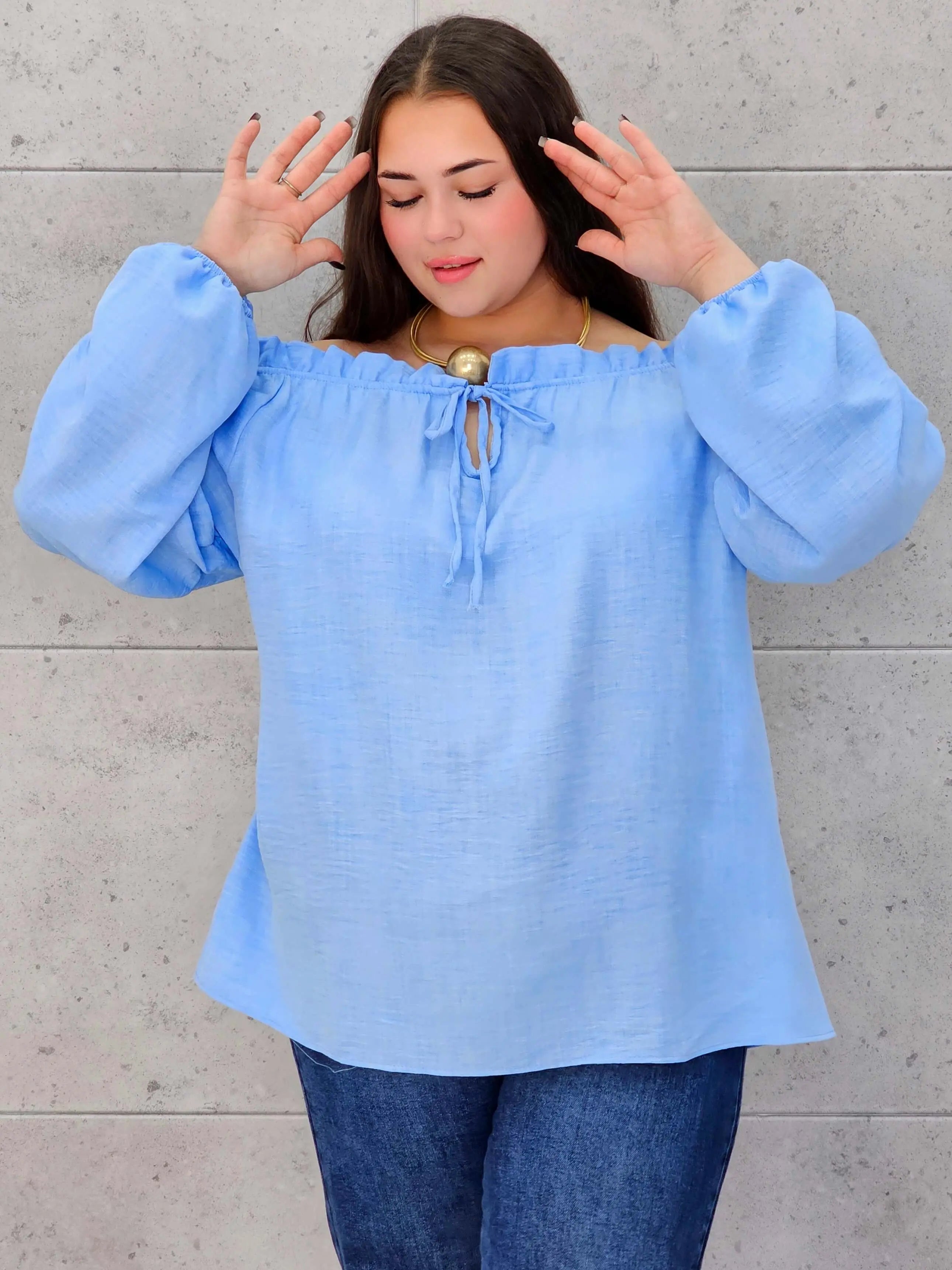 Bluzka hiszpanka plus size StylowaXL – kobiecy fason w wielu kolorach - Stylowa XL