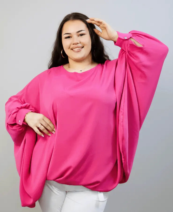 Bluzka oversize plus size – efektowna bluzka XXL o luźnym kroju Stylowa XL