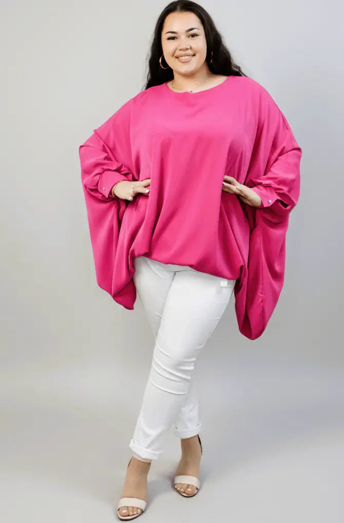 Bluzka oversize plus size – efektowna bluzka XXL o luźnym kroju Stylowa XL