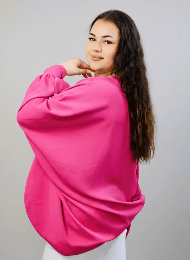 Bluzka oversize plus size – efektowna bluzka XXL o luźnym kroju Stylowa XL